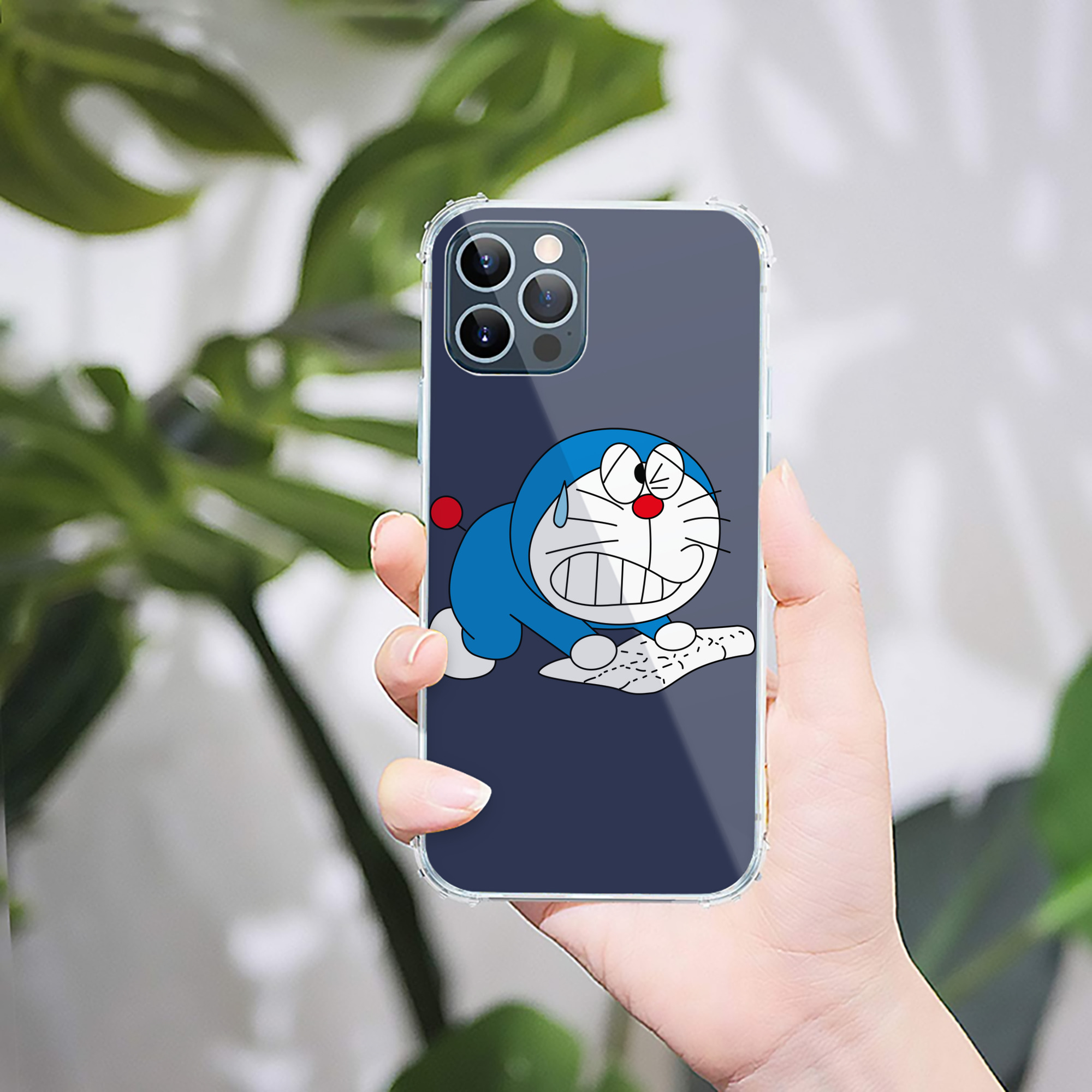 （画像用） ドラえもん Doraemon 【iPhone 12シリーズ対応】透明スマホケース（クリアソフトケース）